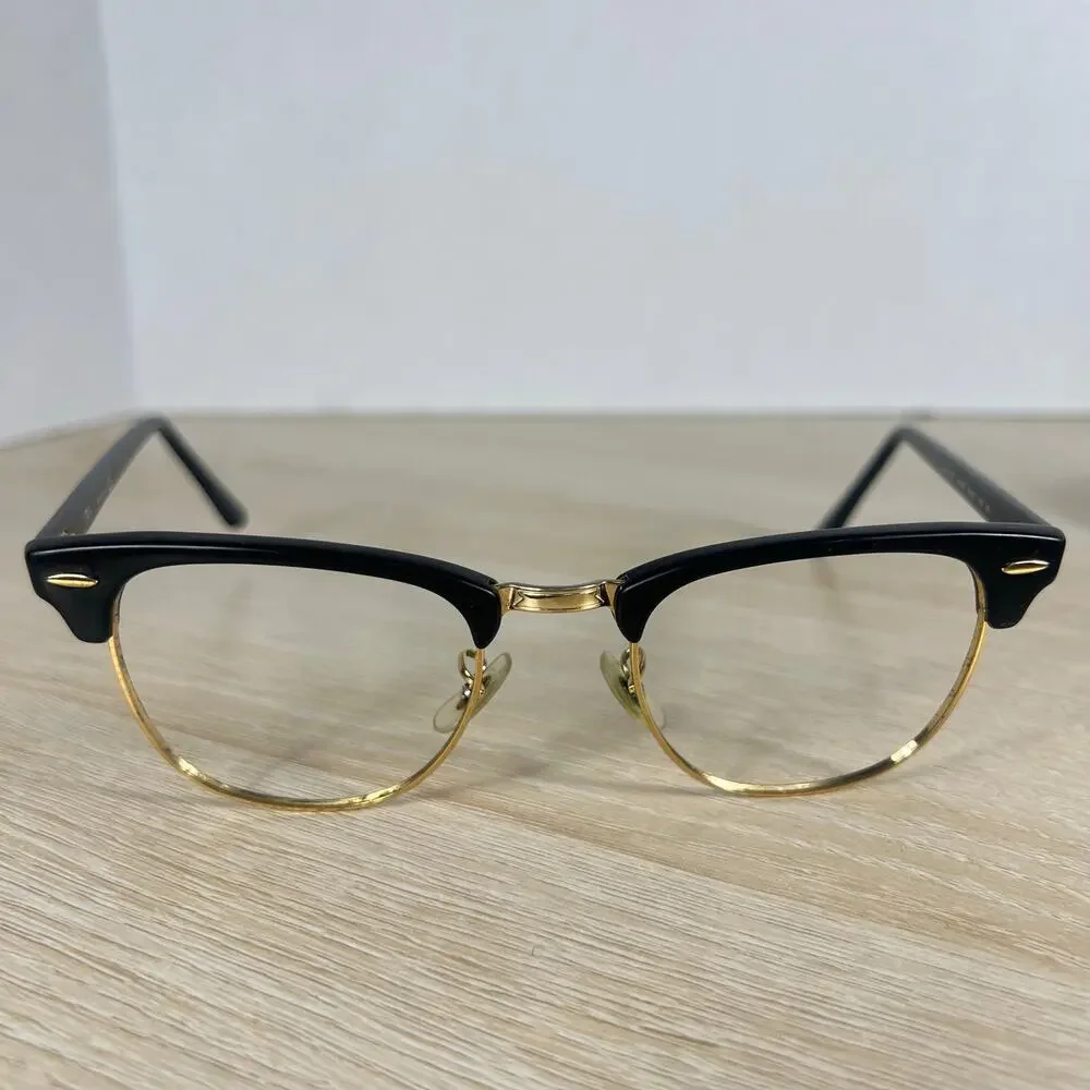 Ray-Ban RB3016 Clubmaster W0365 Sunglasses FRAMES ONLY Polished Black 49-21-140